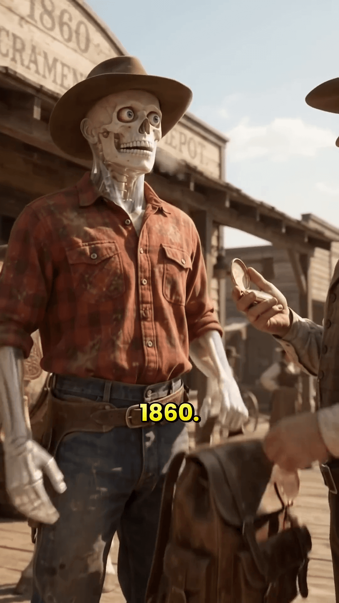 Skeleton cowboy, Wild West