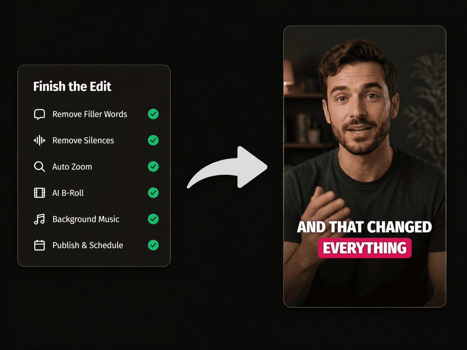 Editing tools running on the same captioned upload in Eliro