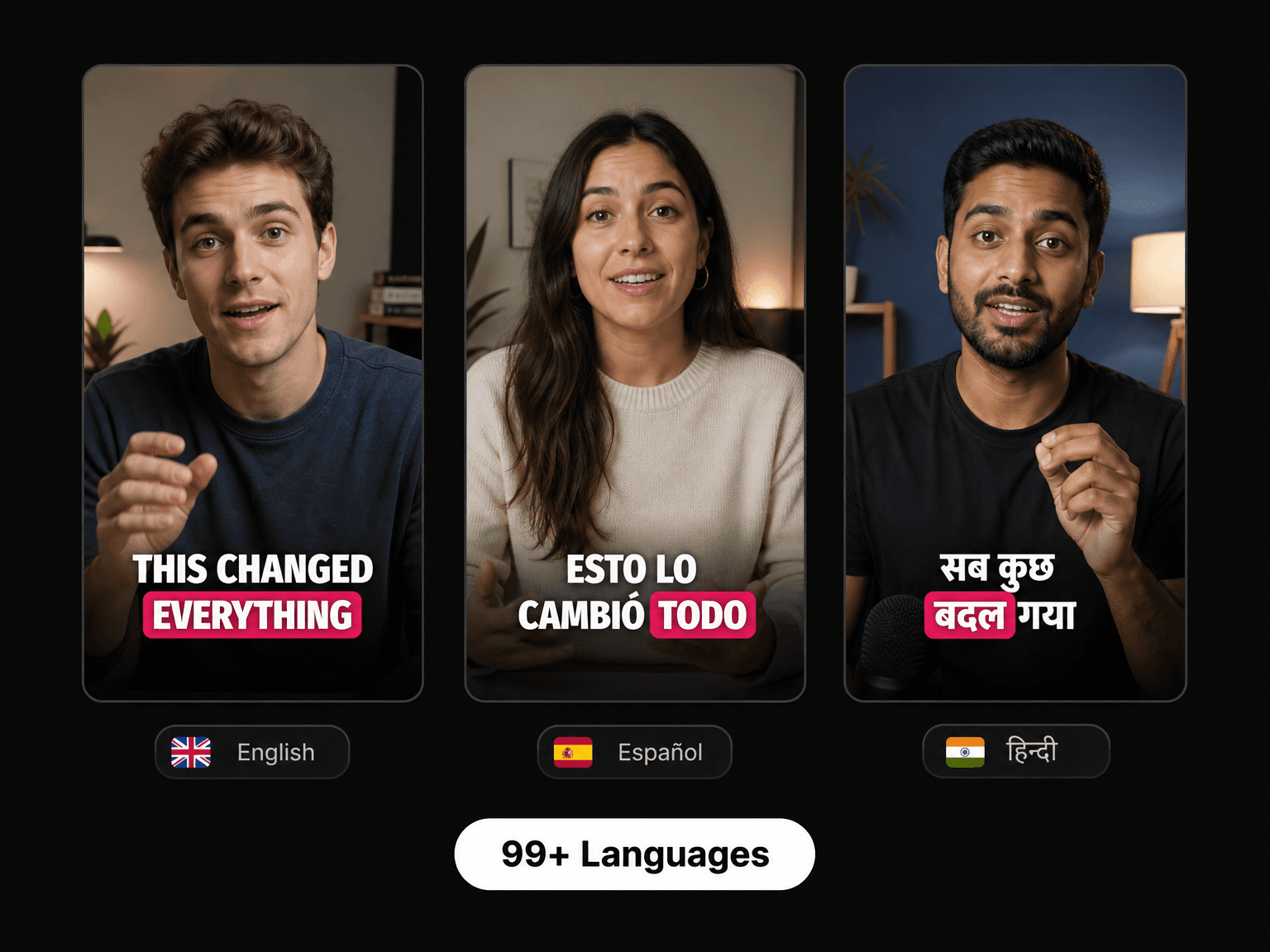 Captions generated in multiple languages in Eliro